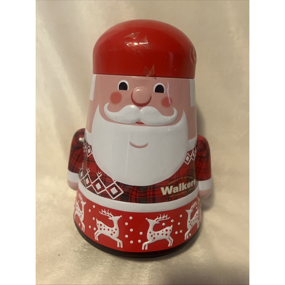 Walkers Shortbread Rocking Wobbly Santa Cookie Tin